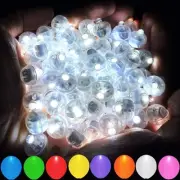 100pcs White LED Balloon Light,Tiny Light Mini Round Led Ball Lamp for Paper ...