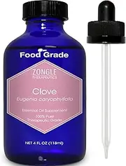 Zongle Clove Essential Oil, Food Grade, 4 Oz
