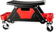 Workshop Stool Shop Seat Car Detailing Stool Chair Mobile Rolling Seat Creeper for Mechanics & Detailers Garage Workshop