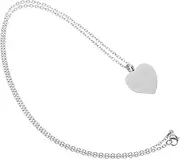 GANAZONO Memorial Heart Urn Necklace for Pet Ashes Stainless Steel Keepsake Pendant Jewelry for Dog Cat Loved Ones Portable Durable Travel Friendly Remembrance