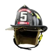 Cairns 1044 Classic Firefighter Fire Helmet NFPA OSHA Bourkes Standard Fit Black