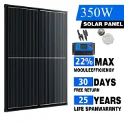 12V 350W Fixed Solar Panel Kit Mono Generator Caravan Camping Charger Controller
