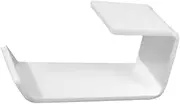 Headphone Hanger Under Desk Headset Stand Living Room Organizing Hook, White