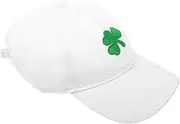 [MOBUTOFU] Shamrock Baseball Cap Irish Patrick's Day Sun Hat Stylish Pattern for All Activities Green