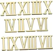 LRXIYODE DIY Small Clock Accessories Roman Numerals Numerals 2.3cm Wall Clock Parts Electroplated Material
