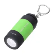 Mini Keychain Flashlight, LED Flashlight Torch USB Rechargeable, Light Green