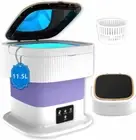 11.5L Mini Folding Washing Machine,Large Capacity Wash Machine with Drain .