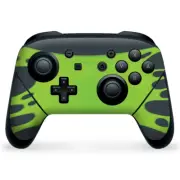 Nintendo Switch Pro Controller Skin Decal Vinyl Wrap - Stretched Slime Green