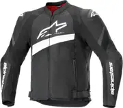 Alpinestars T-GP Plus R V4 Airflow perforated Motorcycle Textile Jacket, black-white, Size M for Men Black White