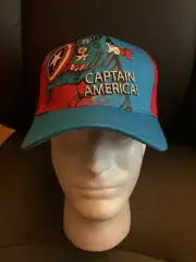 New with Tags NWT Captain America Kids Adjustable Baseball Hat OSFM