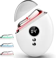 EMS Gua Sha, Face Massager Gua Sha Electric with Smart 3 Modes Anti-Wrinkle Beauty Device, EMS Face Massage with Vibration & Heat for Face Tightening, Anti Wrinkles, Anti Ageing