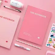 ''Iconic'' Series Colored B5 Spring Notebook - (M) 01 Light Beige - One Size