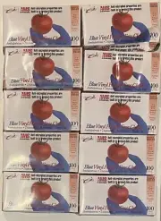 Omni Shield Anti-Microbial Blue Vinyl Powder Free 100 Count Lot Of 1000 Large