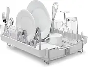 OXO Good Grips Foldaway Dish Rack, White