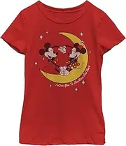 [Disney] Mickey and Friends Mickey & Minnie to The Moon & Back Girls Standard T-Shirt