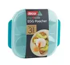 NEW Decor TEAL MICROWAVE EGG POACHER (Up To 4 Eggs) Australian Made Breakfast AU
