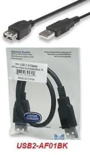 1 FT Hi-Speed USB 2.0 Male to Female Extension Cable