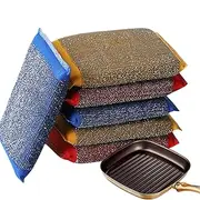 Reusable Dishwashing Scrub Pads - 6pcs Heavy-Duty Kitchen Sponges, Non-Abrasive Scrubber | Multi-Purpose Cleaning Tools for Pans, Utensils, Cookware, Home & Kitchen