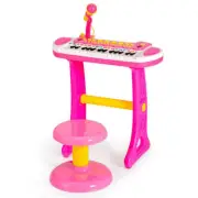 31-Key Kids Piano Keyboard Toy with Microphone and Multiple Sounds for Age 3+-Pi