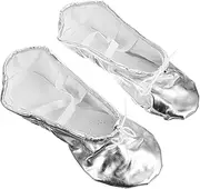 TOVINANNA Dance Shoes for Kids Girls Ballet Shoes Pu Leather Non-slip Sole Size 34