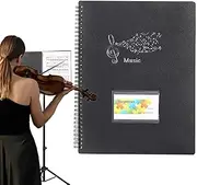 Music folder, music holder, music file spiral folder, storage and organisation of sheet music pages for school choirs and orchestras