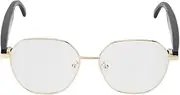 AI Translation Glasses, Bluetooth 163 Languages Real Time Voice Smart Glasses with Anti Blue Light Lens Lightweight Audio Glasses Supports Music and Calls for Men Women