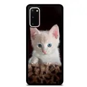 Paws White Kitty Cat Case Cover For Samsung Galaxy S23 S22 Plus Ultra S21+ S20