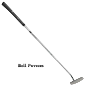 Bell CNC Milled Half Offset Polished LH Golf Putter-Winn Jumbo Lite-32" to 38"