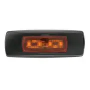 Narva 9-33V LED Front End Outline Marker Or External Cabin Marker LampAmber With 0.5M Cable Black Cover - 96822B