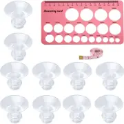 Breast Pump Flange Inserts for S1/S2/S9/S10/S12 Breast Pump, with Soft Ruler & N