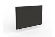 Ol Anvil Desk 6-User Double Sided Workspace with Splice Screen & Black Frame Oak Top