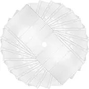 FOYTOKI 20 Sheets Stamp Album Pages Transparent Holders for Coin Money Organization Standard Design for Collectors Rows Per Page