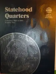2002 to 2005 New Statehood Washington Quarters Whitman Folder #M30-WSW