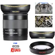 HD4 32K WIDE ANGLE LENS + MACRO LENS FOR Canon EF-M 11-22mm f/4-5.6 IS STM Lens