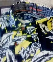 NWT Ted Baker men's size 6(2XL) short sleeve button down shirt Abstract Floral