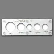 Capital Plastics White US Proof Set Coin Holder