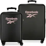 [Reebok] Beverly ABS Luggage TSA Lock Double Wheels Black Pink Various Sizes