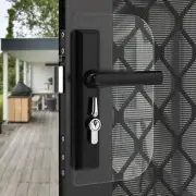 Security Screen Door Lock Guard / Shield. Suits Sliding or Hinged Door. CLEAR.