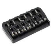 6 String Guitar Hardtail Fixed Bridge for Strat/Tele Electric Guitar Black