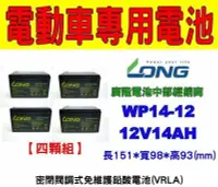 在飛比找Yahoo!奇摩拍賣優惠-(羽任)廣隆電池經銷商 LONG WP14-12 (12V1