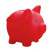Smggv Adorable Creative Piggy Bank Cute Reusable Practical Piggy Bank For Kids Depositing And Taking Money Red