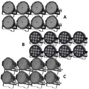 8PCS RGB / RGBWA UV / RGBW LED Par Can Light DMX Stage DJ Wash Light Party Light