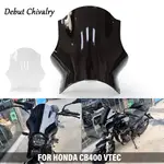 HONDA 適用於本田CB400 VTEC摩托車改裝前擋風玻璃CB400遮陽擋風玻璃保護