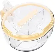 CIYODO Empty Spice Shaker with Compartments Multi Spice Container for Easy Access and Organization Airtight Lids for Home and Camping Use