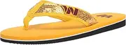 FOCO Women's NFL Team Logo Sequin Strap Sandals Flip Flops