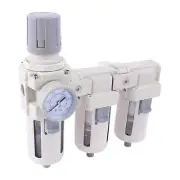 1/2" NPT Air Pressure Regulator Compressed Water Trap Separator Air Dryer Filter