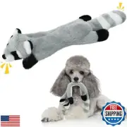 Alphatool Raccoon Squeaky Dog Toys - Soft Plush Chew Crinkle Puppy Toys to Ke