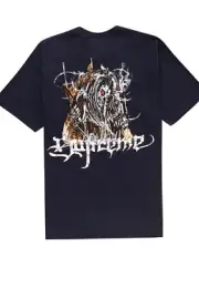 SUPREME SATAN TEE NAVY SIZE LARGE 100% AUTHENTIC) BRAND NEW SEALED T SHIRT