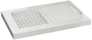 BB10x6w Baseboard Register White 10x6