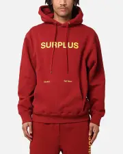 [DANIEL PATRICK] Daniel Patrick Surplus Logo Hoodie Maroon/yellow - Size XL XL Maroon/Yellow